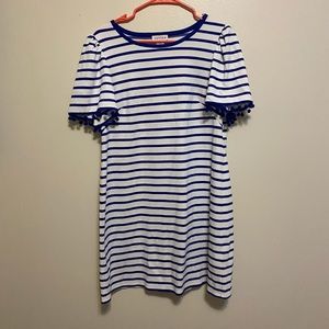 Heyton STRIPED POM POM DRESS